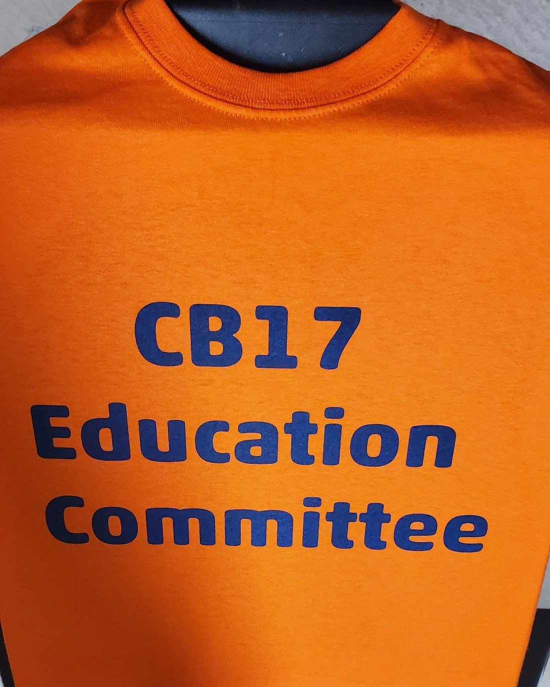 CB17 Education Committee custom t-shirt