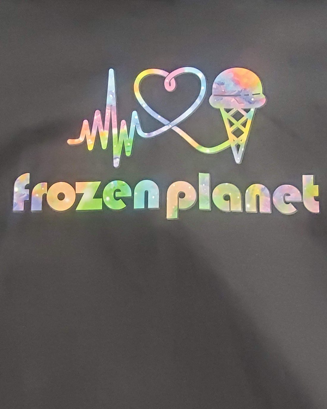Frozen Planet ice cream brand t-shirt